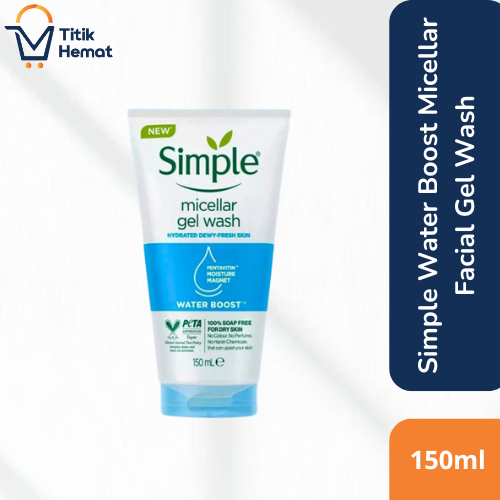 Simple Water Boost Micellar Facial Gel Wash 150ml