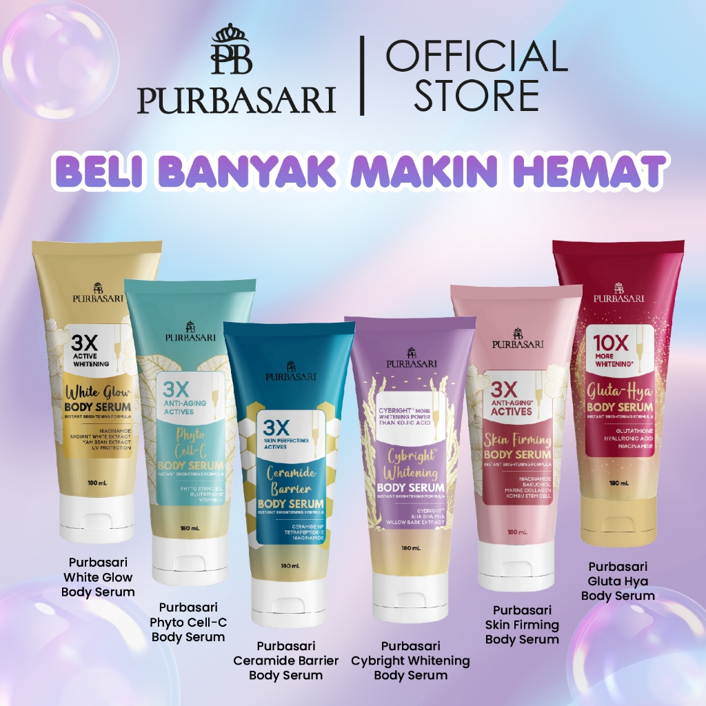 [Lebih Murah] Purbasari Body Serum 180ml / Body Lotion