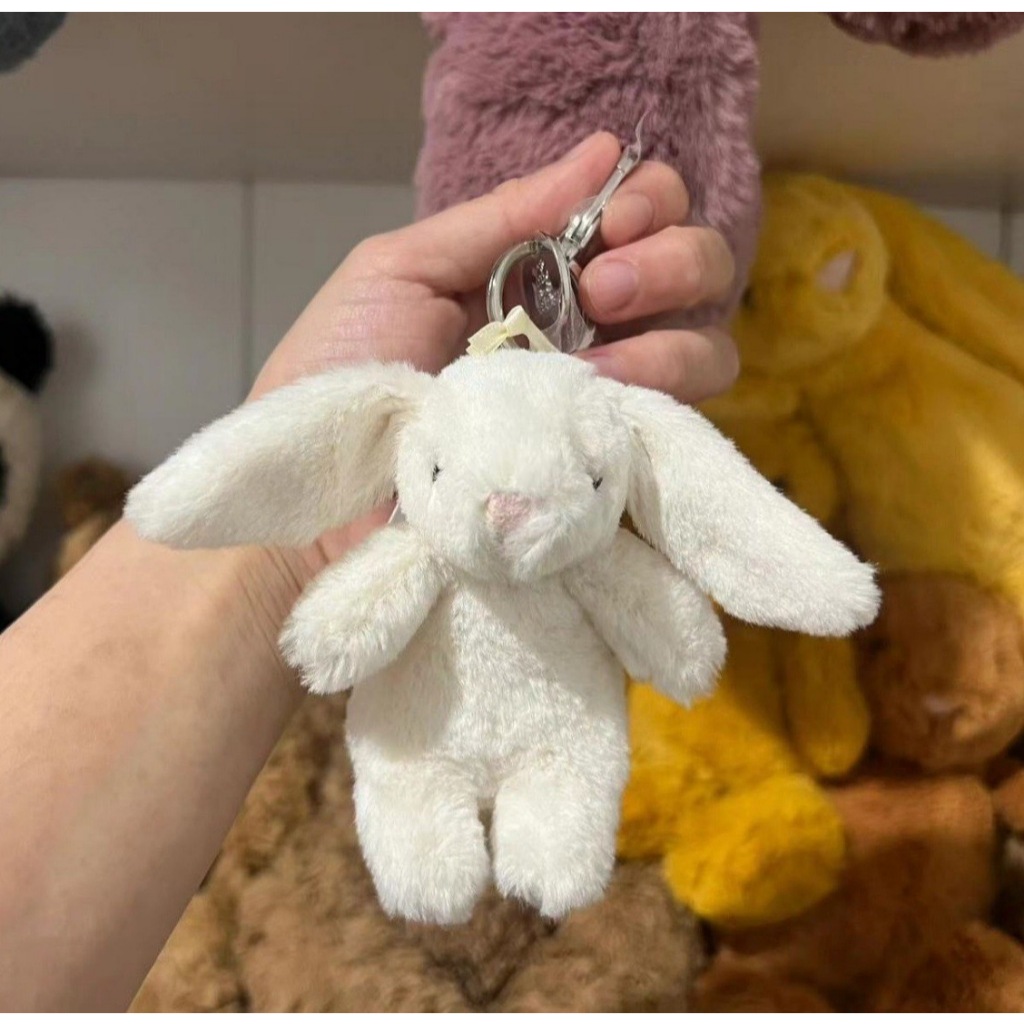 [READY STOCK] RABBIT BUNNY KEY CHAIN JELLY CAT - Gantungan Kunci Tas Jelly Cat Kelinci Bunny
