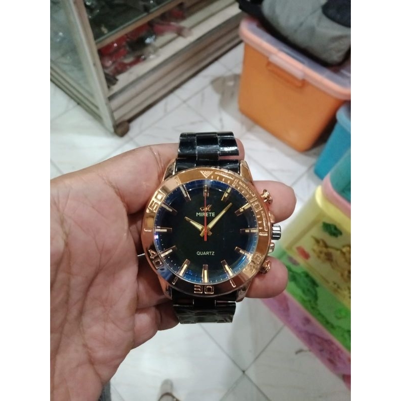 Jam tangan original merk mirete waterist kondisi baru