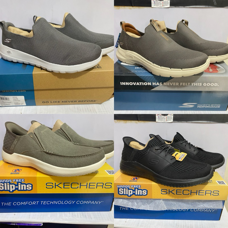 Big Size size 44 45 46 Sepatu Skechers Original Slip On Sports Pria Men Ukuran Besar