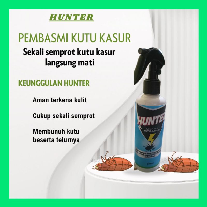 ( HUNTER ) racun kutu kasur racun tungau pembunuh pembasmi kutu kasur tungau anti kutu kasur tungau 