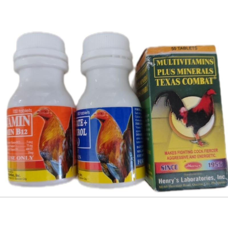 Texas combat multivitamin calcium lactate paket rawat ayam aduan