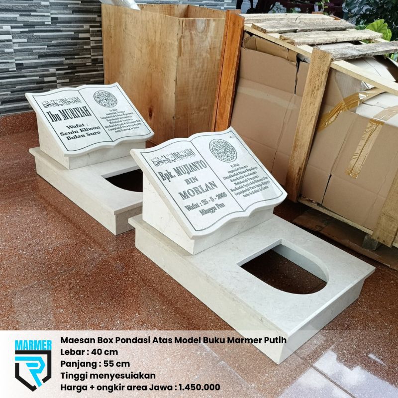 

Maesan Box Pondasi Atas Model Buku Marmer Putih