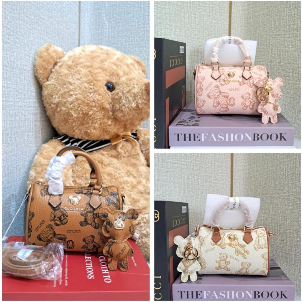 GUOO BEAR ORIGINAL GU8027 SLING BAG - tas terbaru-ttwnbear-guoo bear - speedy bag mini import - tas 