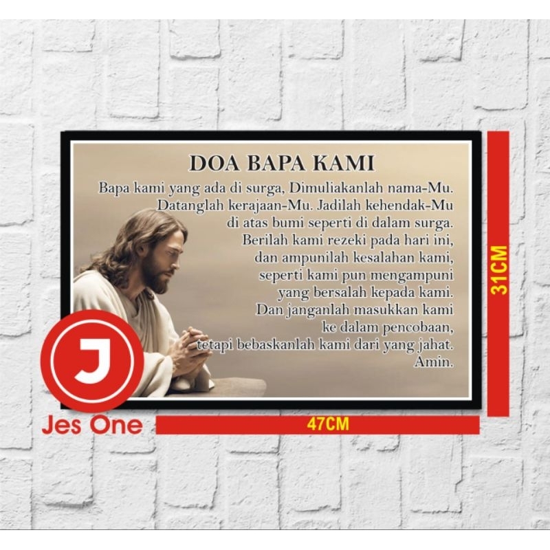 Hiasan dinding  DOA Bapa Kami katolik A3plus