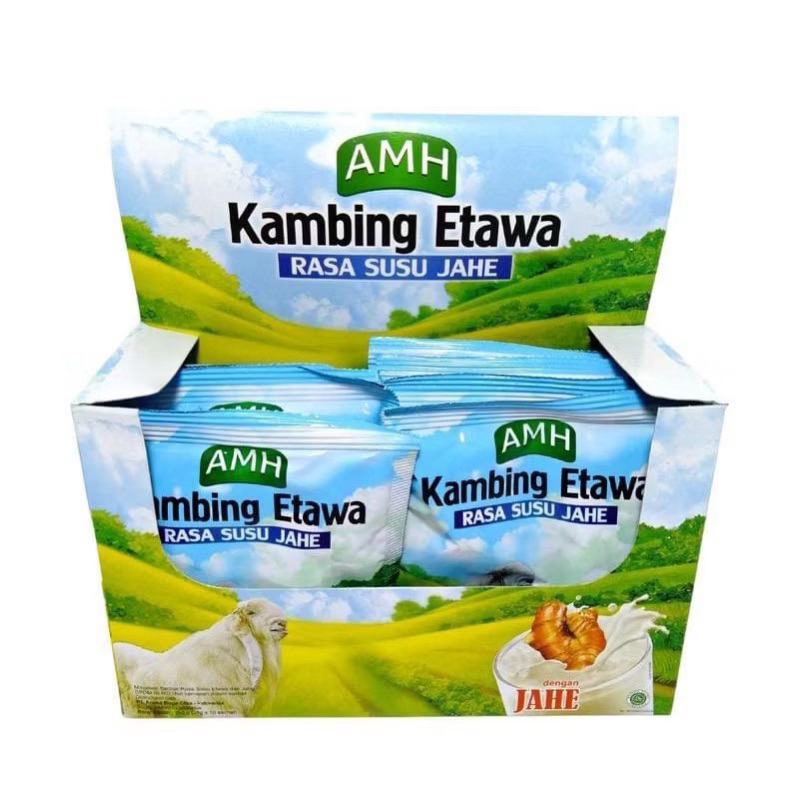 

Susu Kambing Etawa Jahe AMH - 1 Box Isi 10 pcs