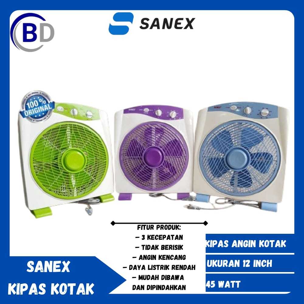 Sanex Kipas Angin Kotak 12' Kipas Kotak