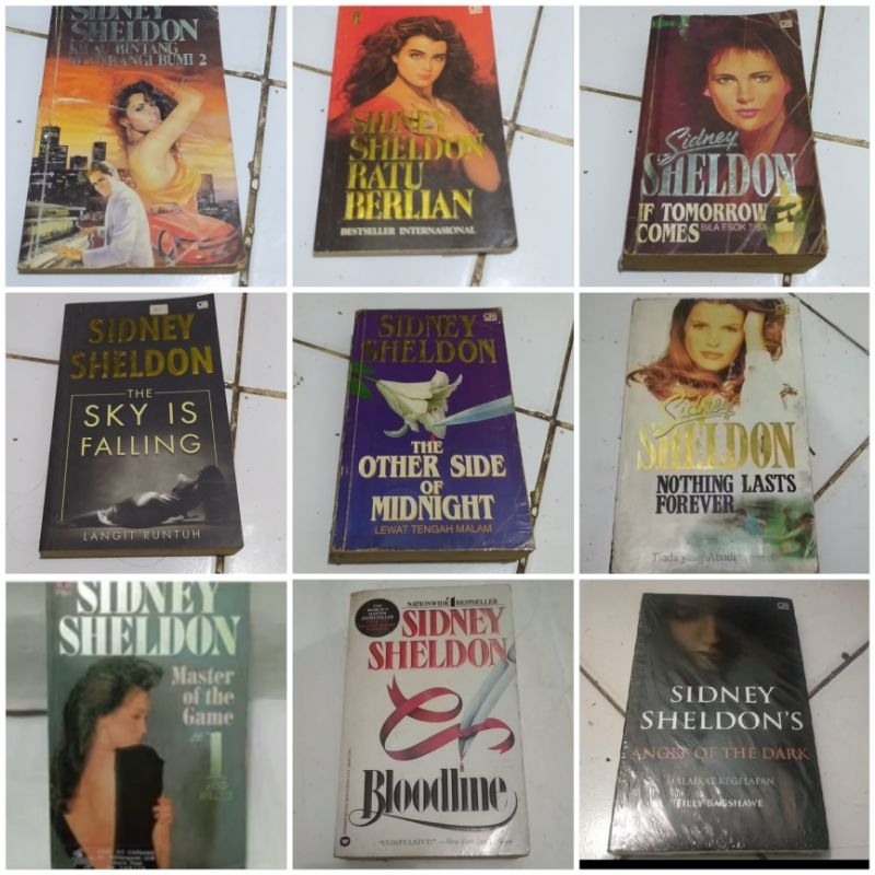 Novel Sidney Sheldon ratu berlian tomorrow comes.The stars shine down.The other side of midnight.The