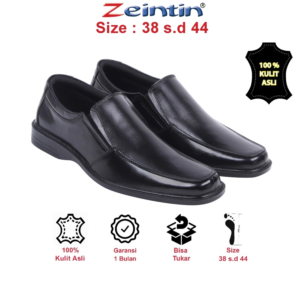 Recomended Zeintin  Sepatu Pantofel Pria Sepatu Formal Pria Zeintin Original AJ Hitam