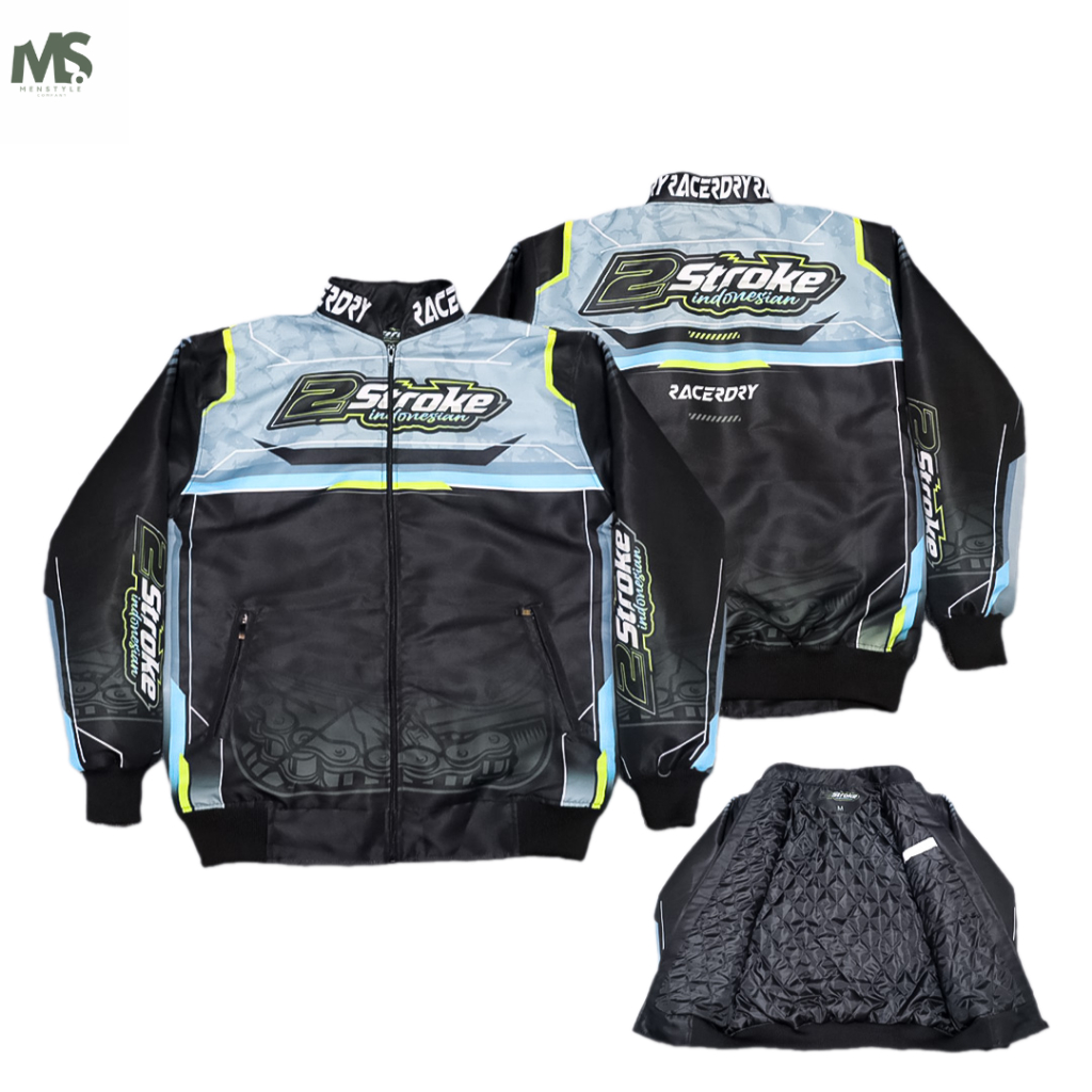 Jaket 2Stroke Parasut Waterproof Jaket Racing Balap Rx King Pria Wanita