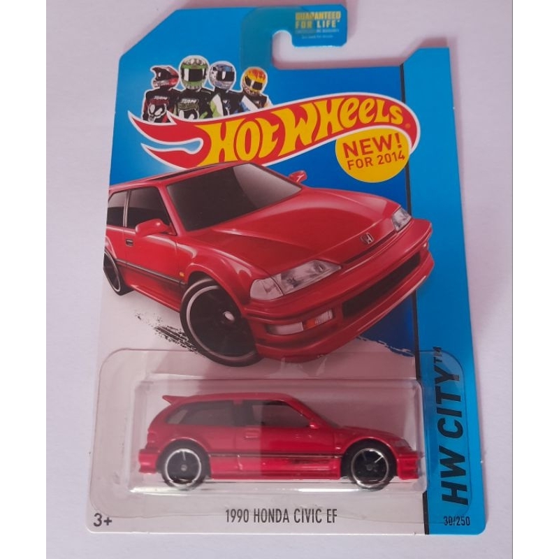 Hot Wheels Honda Civic EF Merah Lot C 2014 US Card