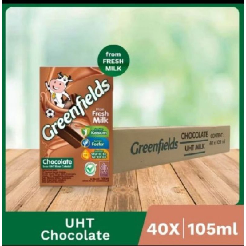 

GREENFIELDS SUSU UHT COKELAT / STROBERI / FULL CREAM 105ML DAN 200ML