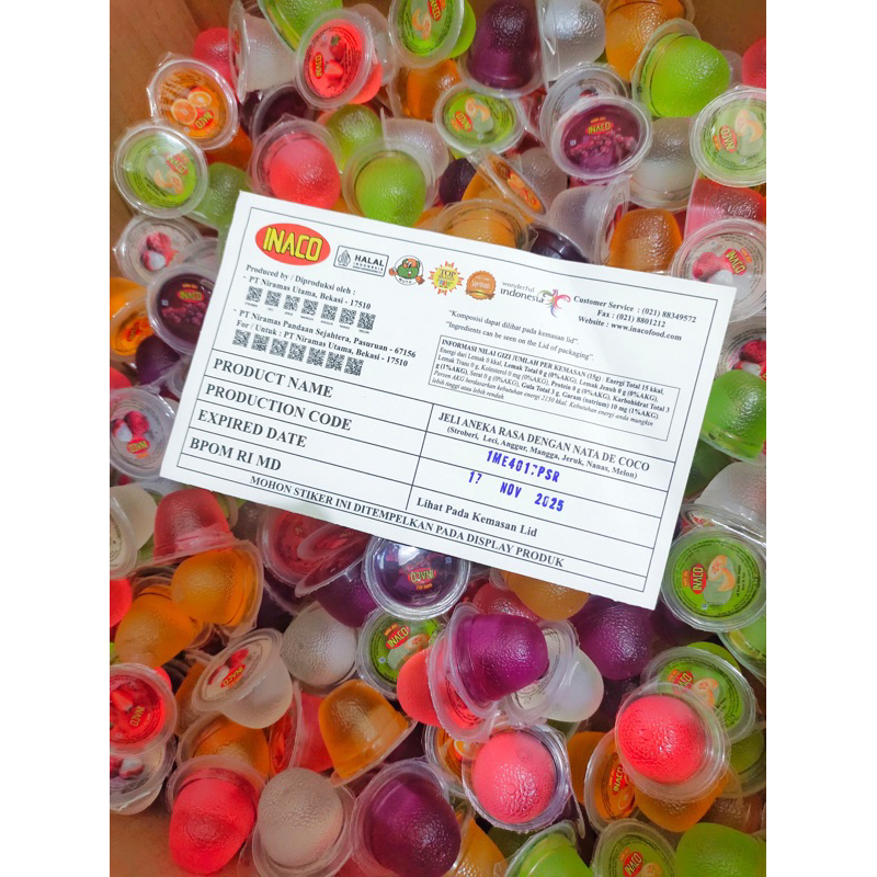 

JELLY INACO MIX FLAVOUR/JELLY CAMPUR/MAKANAN RINGAN/CAMILAN/KENYAL/JELLY ANAK/MY JELLY/INACO PUDING