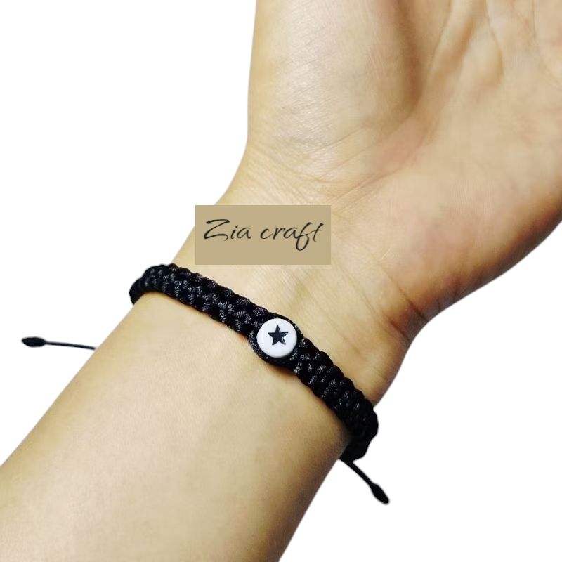 gelang couple bintang / gelang couple tali anyaman / gelang couple