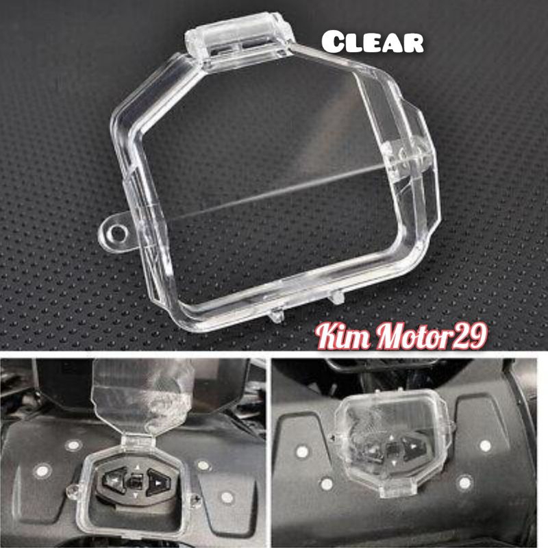 cover tutup sakelar switch spedometer transparan Honda adv 160 switch cover adv 160 transparan smoke