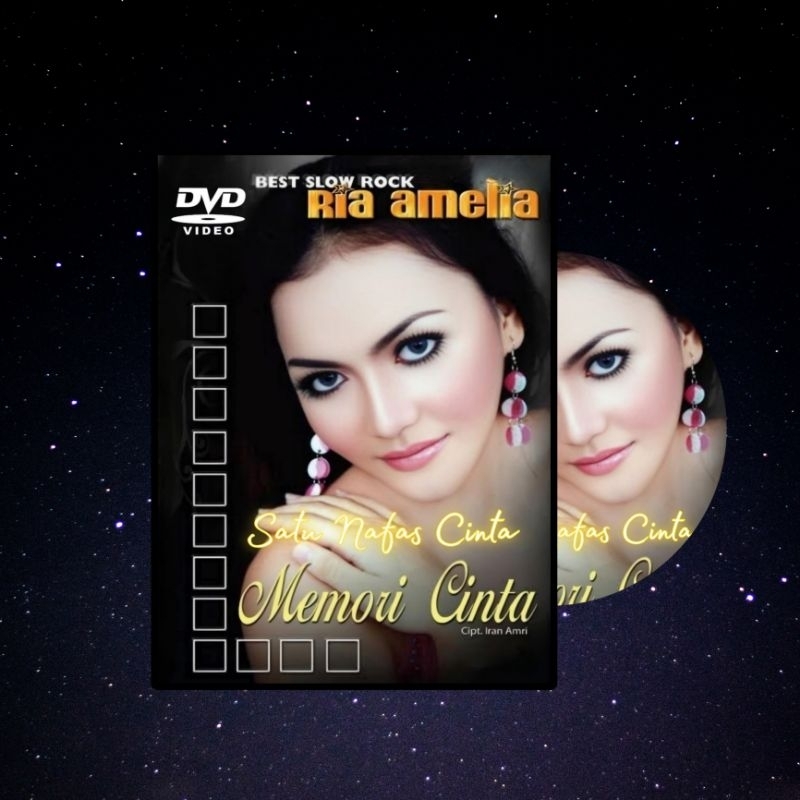 Kaset DVD Mobil Vidio Musik Slow Rock Ria Amelia Full Album Terbaik Terpopuler - DVD Mobil Musik Pop