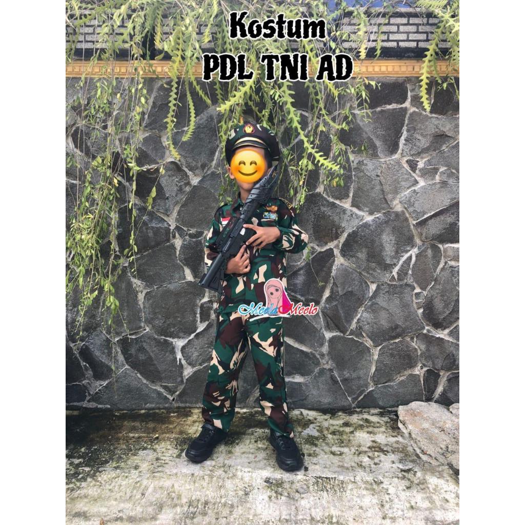 Baju PDL TNI AD Baju TNI Anak Laki-laki Seragam Tentara Anak Laki Laki