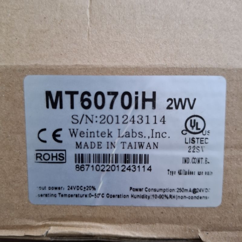 MT6070iH WEINTEK HMI Touch Screen