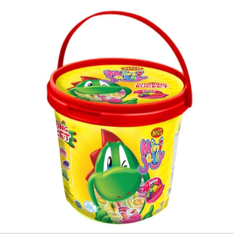 

inaco mini jelly bucket assorted 750 gram isi 50 x 15 limited edition idul Fitri