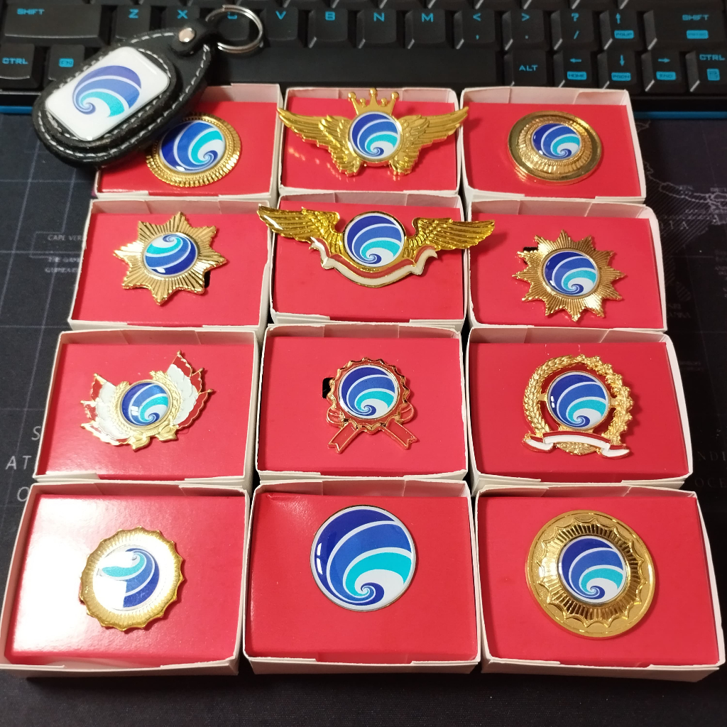 Pin Kominfo / lencana atribut kominfo / aksesoris kominfo [ foto asli ]