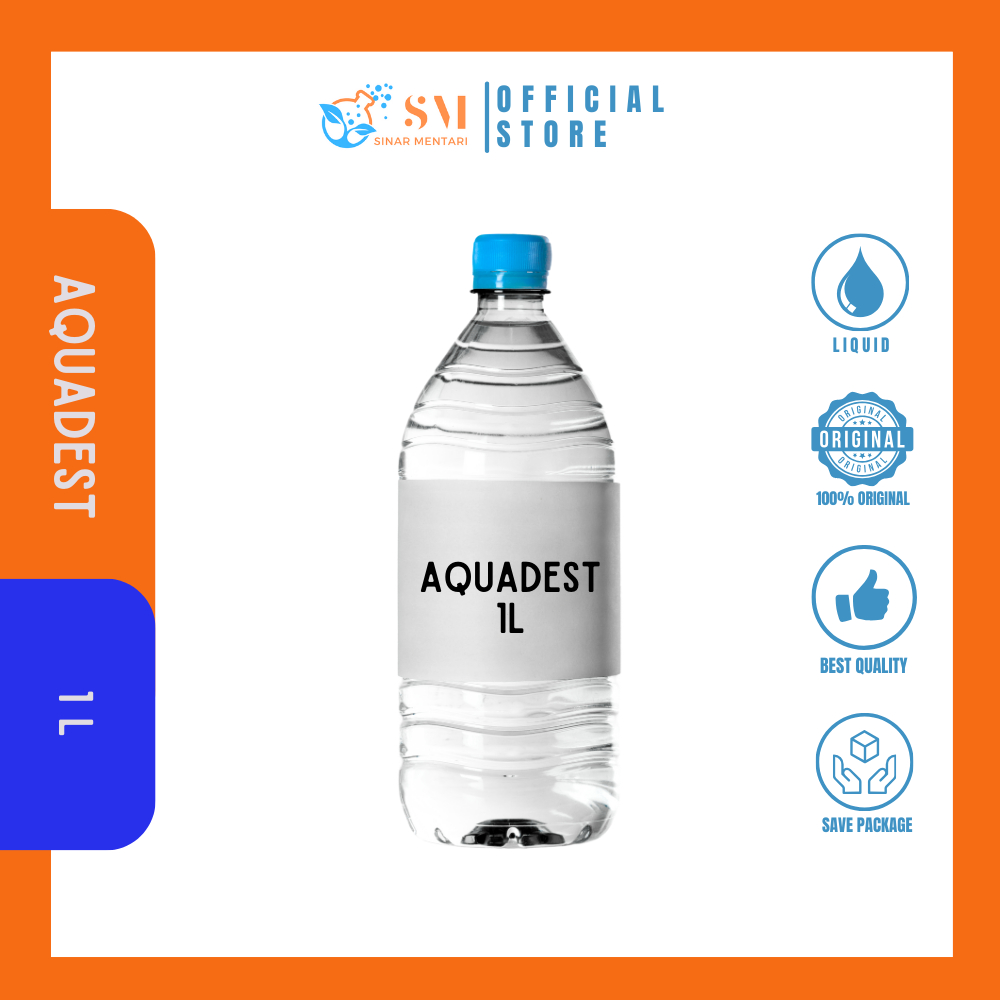 

Aquadest / air suling per 1L