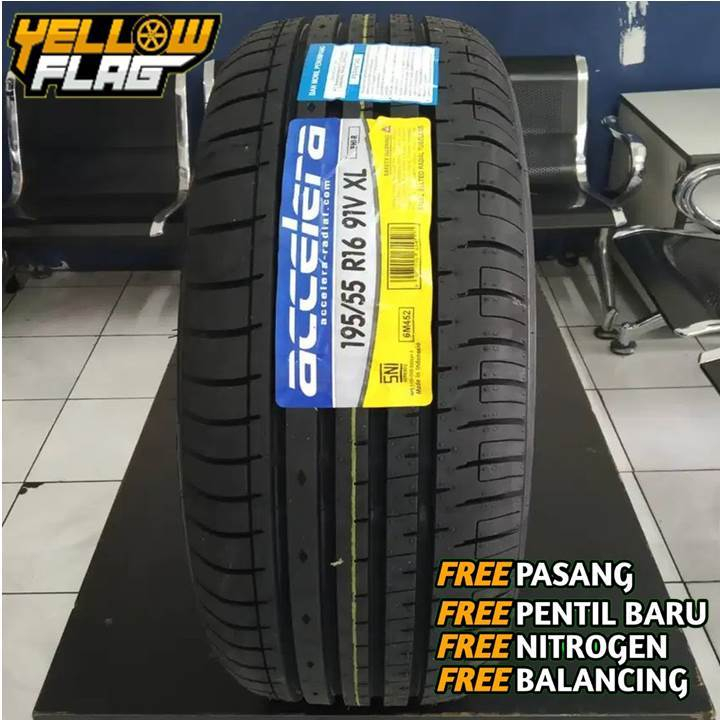 Ban Mobil Ring 16 Untuk Livina Avanza Jazz Yaris Accelera Phi-R 195 55 R16 Tubles