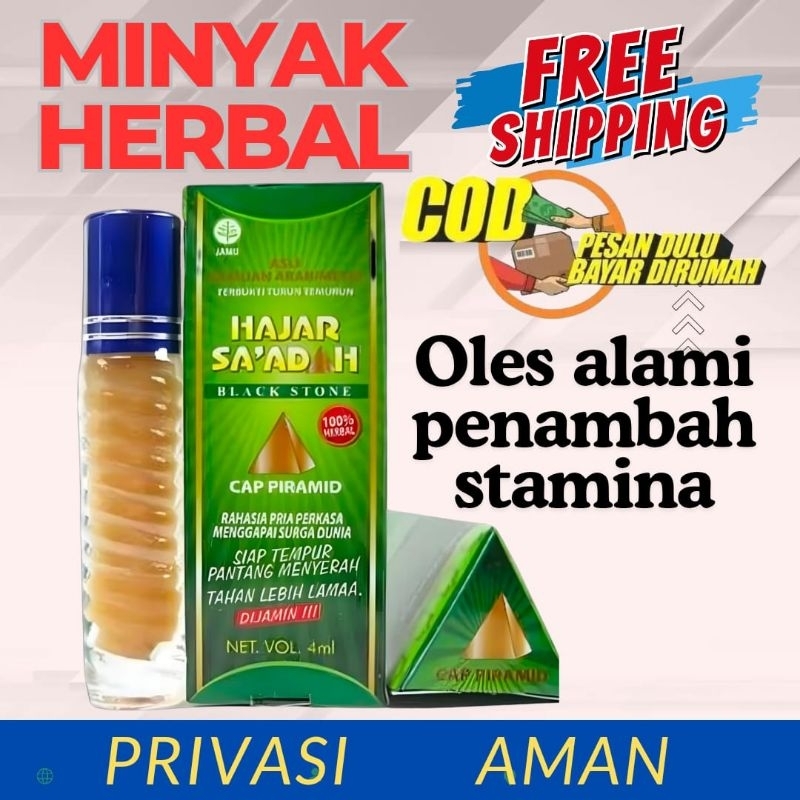 Hajar Saadah Minyak Urut Tradisional Alami Obat Kuat Pria Tahan Lama Jamu Pembesar Dan Kuat Dalam Be