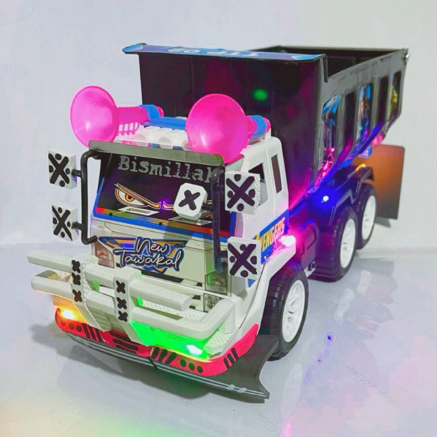 Mobilan Truk Oleng Plastik Modifikasi Lampu Super Keren Termurah