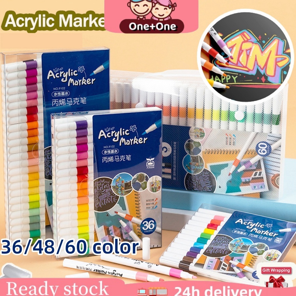 

Buruan Belanja Ready stock243648672896 Colors Pen Akrilik Marker Warna Cepat Kering Tahan Air Spidol Acrylic Painter Menggambar Kreativitas Seni Edukasi Anak