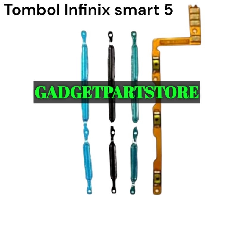TOMBOL INFINIX SMART 5 X657 X657C TOMBOL SET + FLEXIBLE ON OFF VOLUME INFINIX SMART 5 X657 X657C ORI