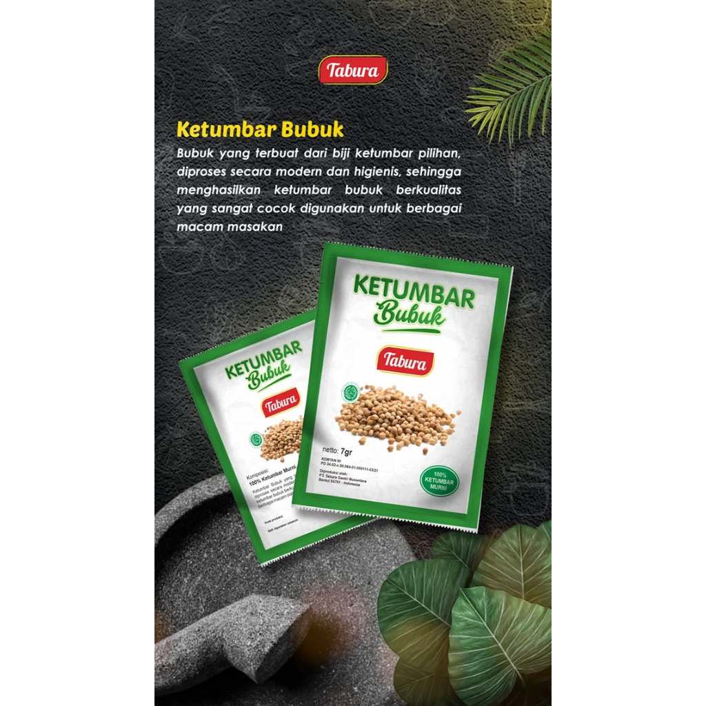 

KETUMBAR BUBUK TABURA 1 RENCENG