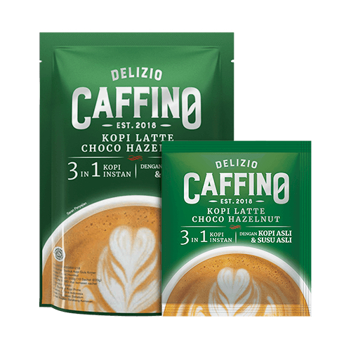 

Caffino 20g x 10sachet premium latte KOPI LATTE HAZELNUT Mocca Capucino