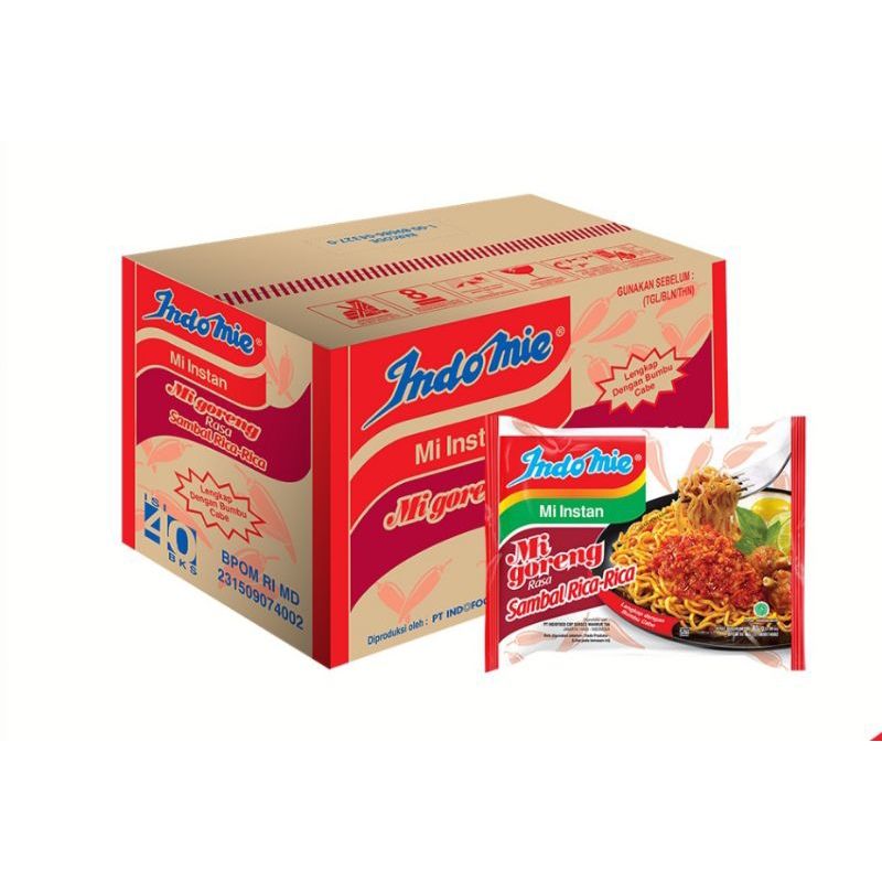 

Indomie Goreng Sambel Rica-Rica 1 Karton Isi 40 PCS Harga Promo