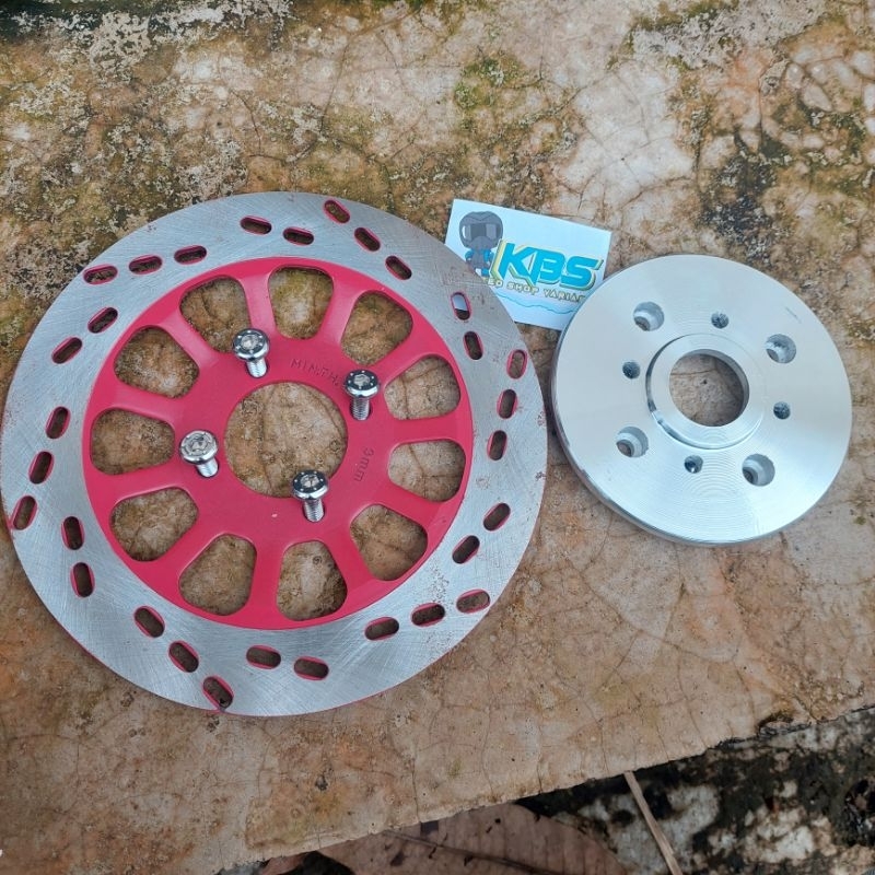 Plendes Adaptor Cakram Belakang Bebek Tromol Kecil Set Disc Cakram PNP Supra Grand Fiz Smash