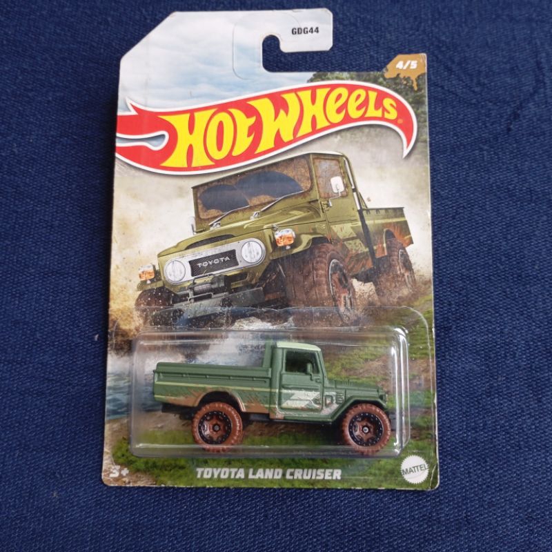 Diecast Hot Wheels HW Mud Runners Toyota Land Cruiser TLC Hijau