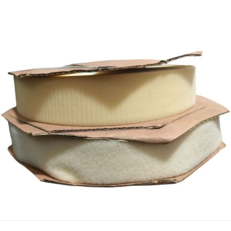 velcro garment setara ykk broken white / creme roll isi 25m