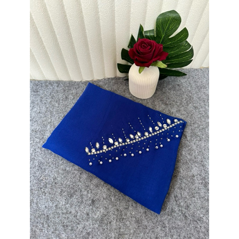 Garansi Hijab Segi Empat Payet Mahkota// Segi Empat Pesta// Hijab Mewah