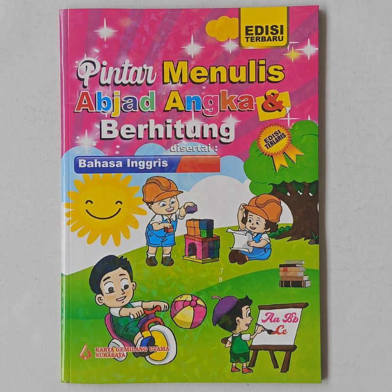 Buku Anak / Buku Pintar Menulis Abjad Angka Dan Berhitung Full Colour