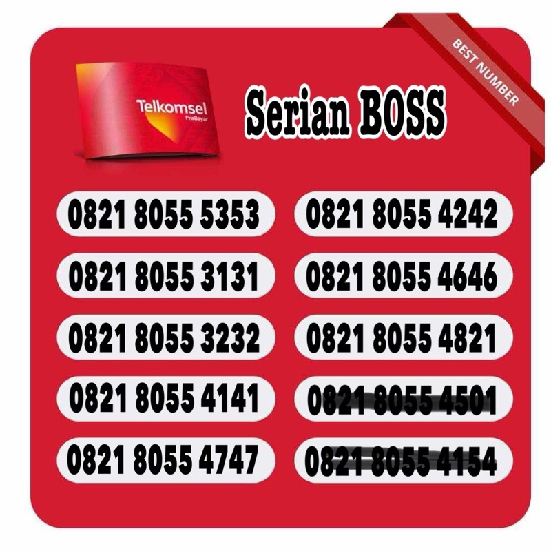 Nomor Cantik Telkomsel Serian 8055