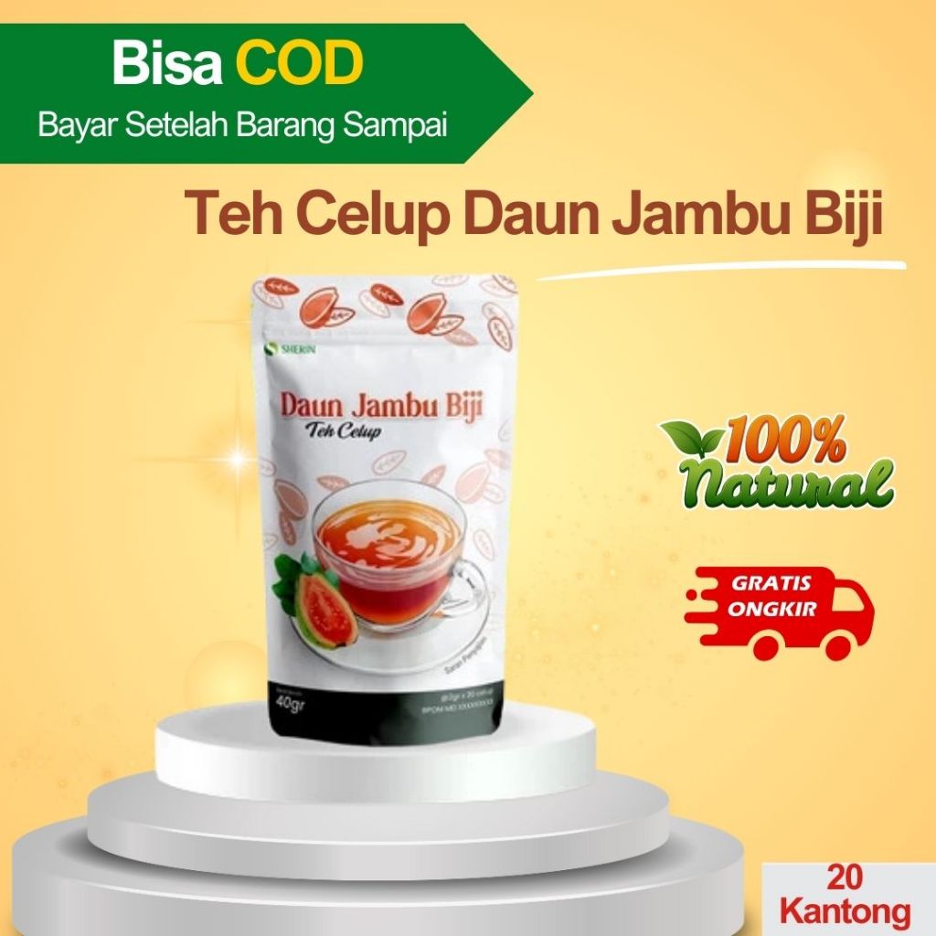 

Teh Celup Daun Jambu Biji Herbal Alami Membantu Menjaga Kesehatan Pencernaan - 1 pouch isi 20 kantong