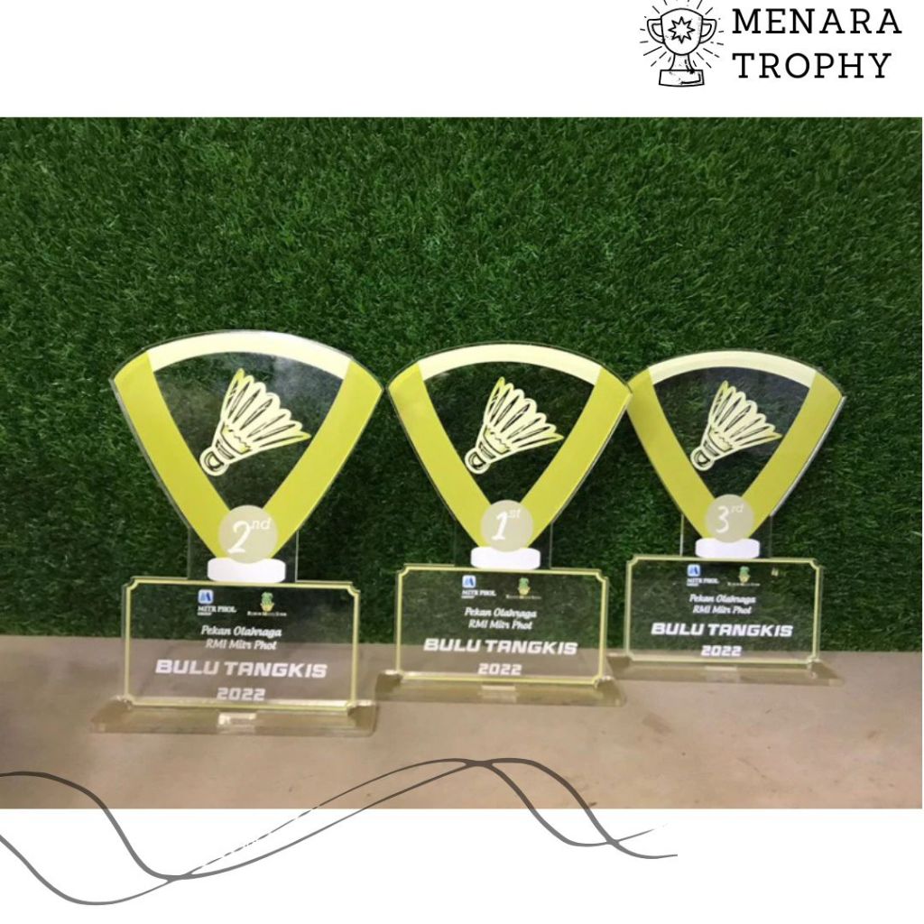 Piala Badminton Akrilik Custom