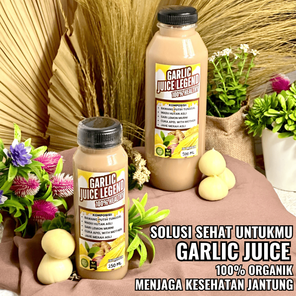 

Juice Garlic Jus bawang Putih Tunggal with Lemon Jahe Merah Madu | Penurun Kolesterol dan Hipertensi