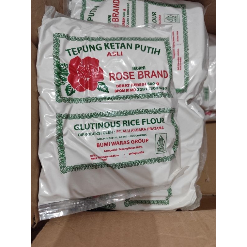 

TEPUNG KETAN PUTIH ROSE BRAND 500g