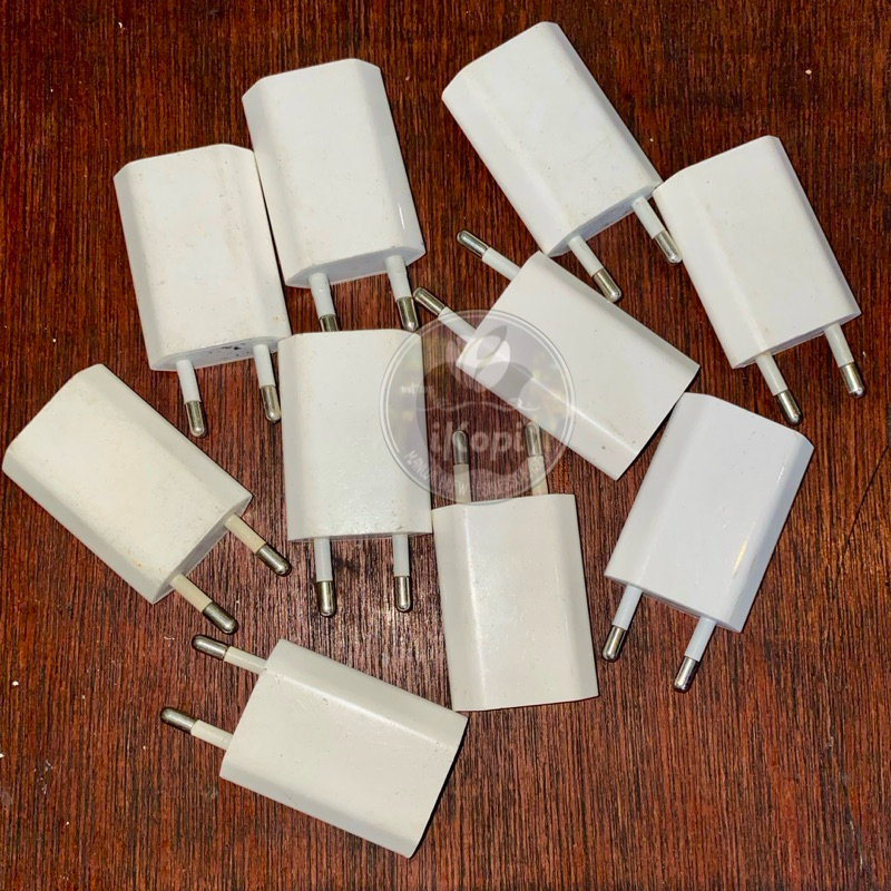 Wall Charger adaptor 5w 5 watt 5watt ces cas casan iPhone second original iBox kaki 2 indonesia bato