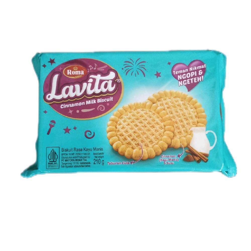 

roma biskuit lavita cinnamon milk biscuit | family pack