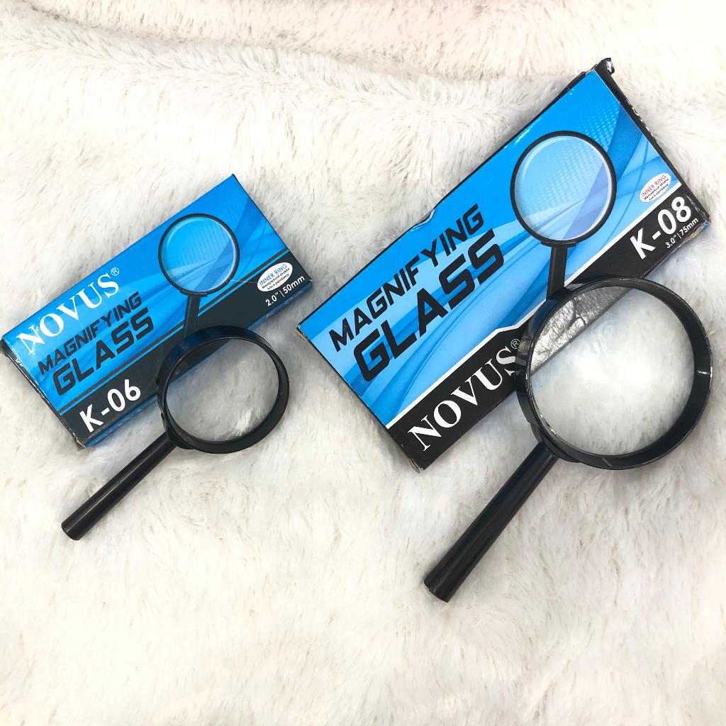 

Kaca Pembesar Magnifying Glass Merk Novus Ukuran K-06 dan K-08