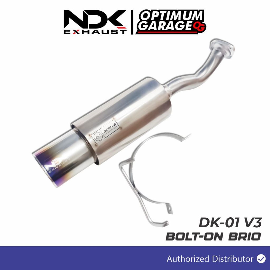 KNALPOT MOBIL NDK EXHAUST MUFFLER DK-01V3 PLUS BOLTON MOBIL BRIO