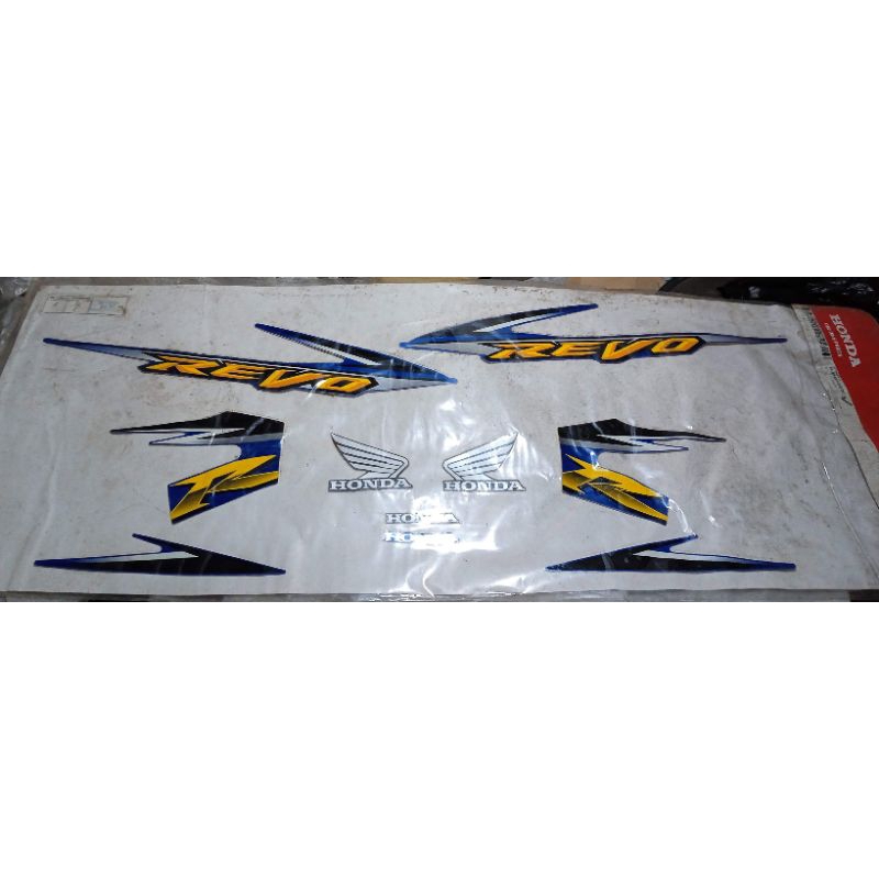 871x0 kvr 620 zd original AHM Astra Honda motor stripe type 4 blue striping stiker box cover body se