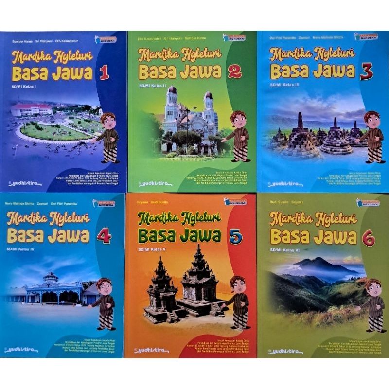 Buku Mardika Ngleluri Basa Jawa / Buku Bahasa Jawa Kelas 1 2 3 4 5 6 SD/MI Kurikulum Merdeka Terbaru